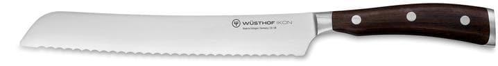 Wusthof - Ikon Woodgrain Bread knife, Serrated, Slanted Tip, 8", Brown