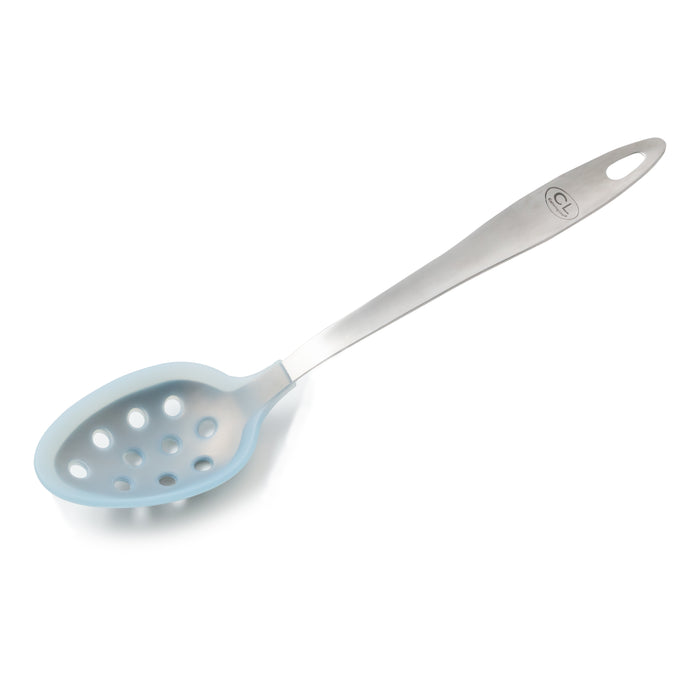 CL - Silicone Spoon, Perforated, Blue