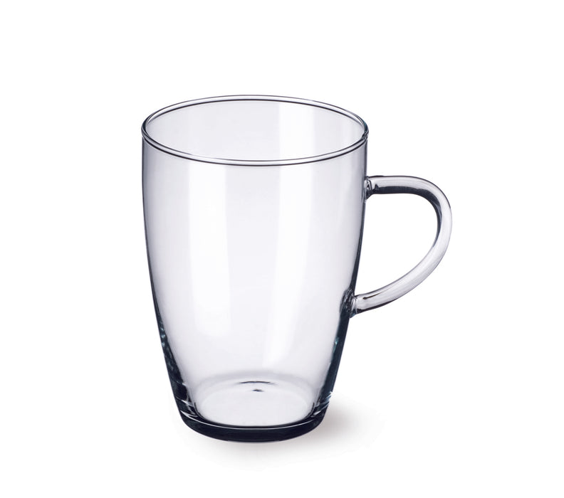 Simax - Lyra, Blown Glass Mug, 13.5 Oz, 4 Pc