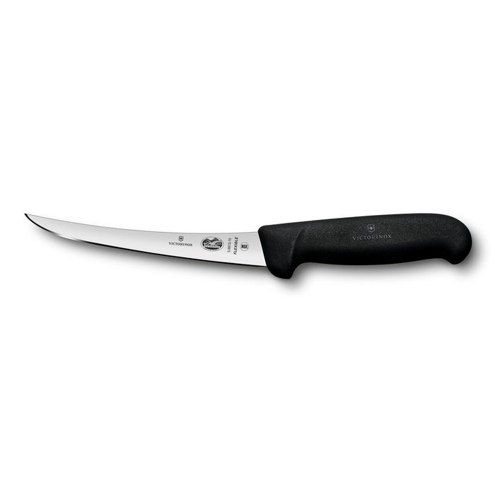 Victorinox - Fibrox Pro Boning Knife, Curved Flexible Blade 6'', Black