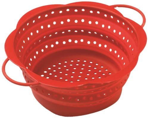 Kuhn Rikon Silicone Mini Collapsible Colander Red