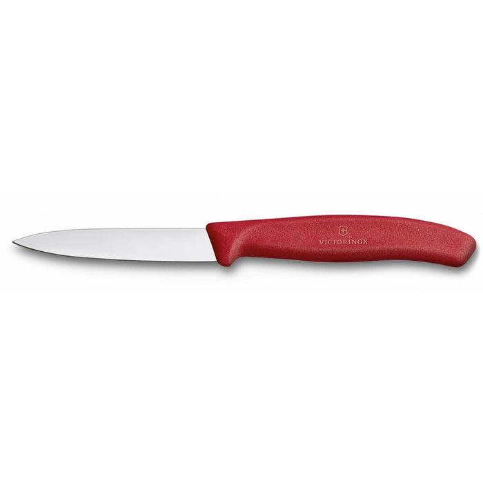 Victorinox - Swiss Classic Paring Knife, Straight, Spear Tip, 3.25", Red