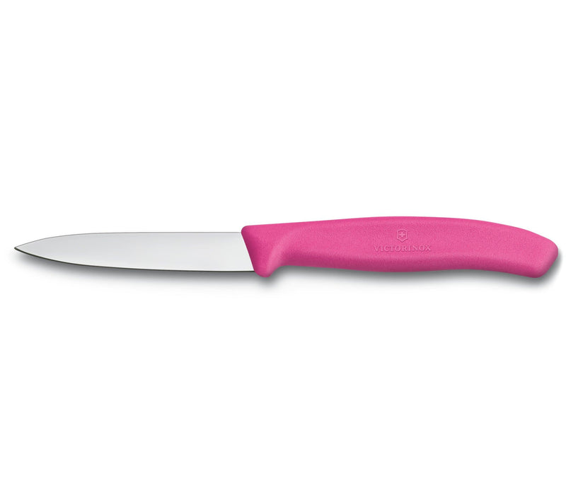 Victorinox - Swiss Classic Paring Knife, Straight, Spear Tip, 3.25", Pink