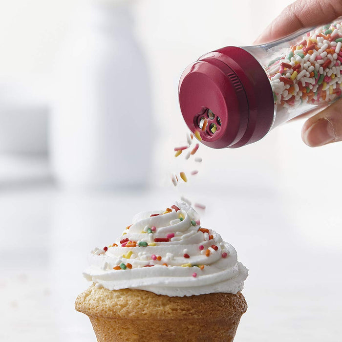 Trudeau - Trudeau Sprinkle Shakers, Fuchsia, 2 1/2 oz