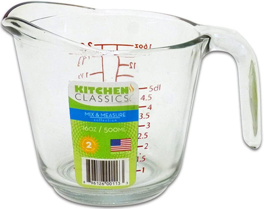 Kitchen Classic -  Glass Measuring Cup, 2 Cup