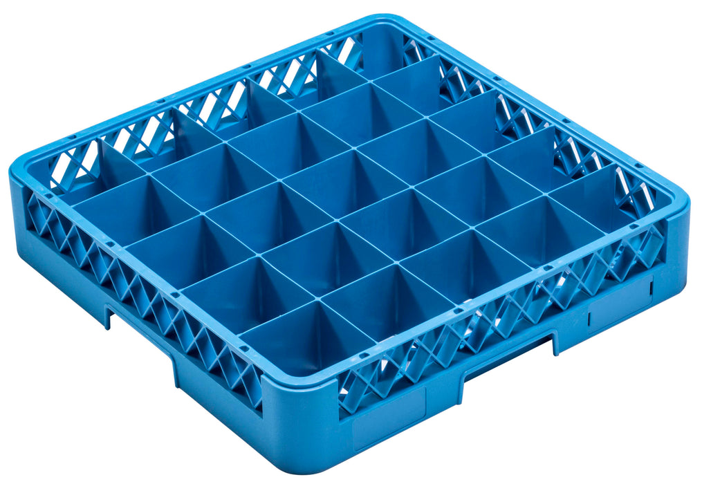 Castro - 25 Compartment Glass Rack Base, Blue, Compartment size 3.5  Rack Dimensions  19.5,  H  4