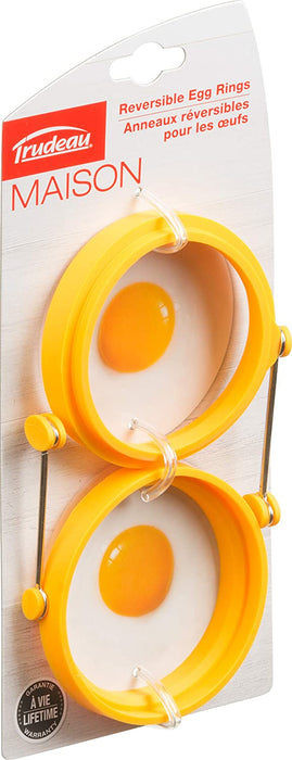 Trudeau - Standard, Yellow Maison Set of 2 Egg Rings 