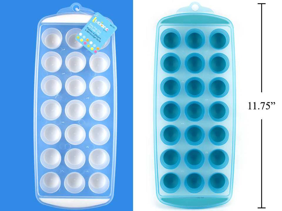 Luciano - Ez Pop Ice Cube Tray, Asst White & Blue, 11.75"X4.75"
