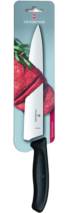 Victorinox - Swiss Classic Carving Knife, Straight, 10 ", Black, (Blistered Pkg)