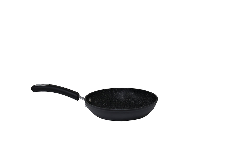 Millvado - Rainbow Non Stick Frypan, Black 8", Soft Grip Handle