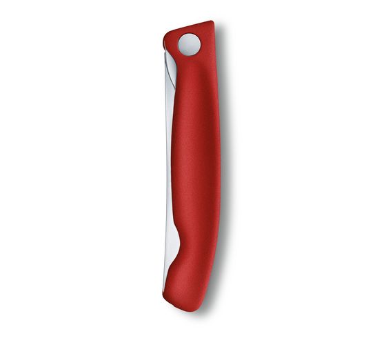 Victorinox - Swiss Classic Foldable Paring Knife, Serrated Edge, Red