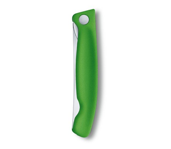 Victorinox - Swiss Classic Foldable Paring Knife, Serrated Edge, Green