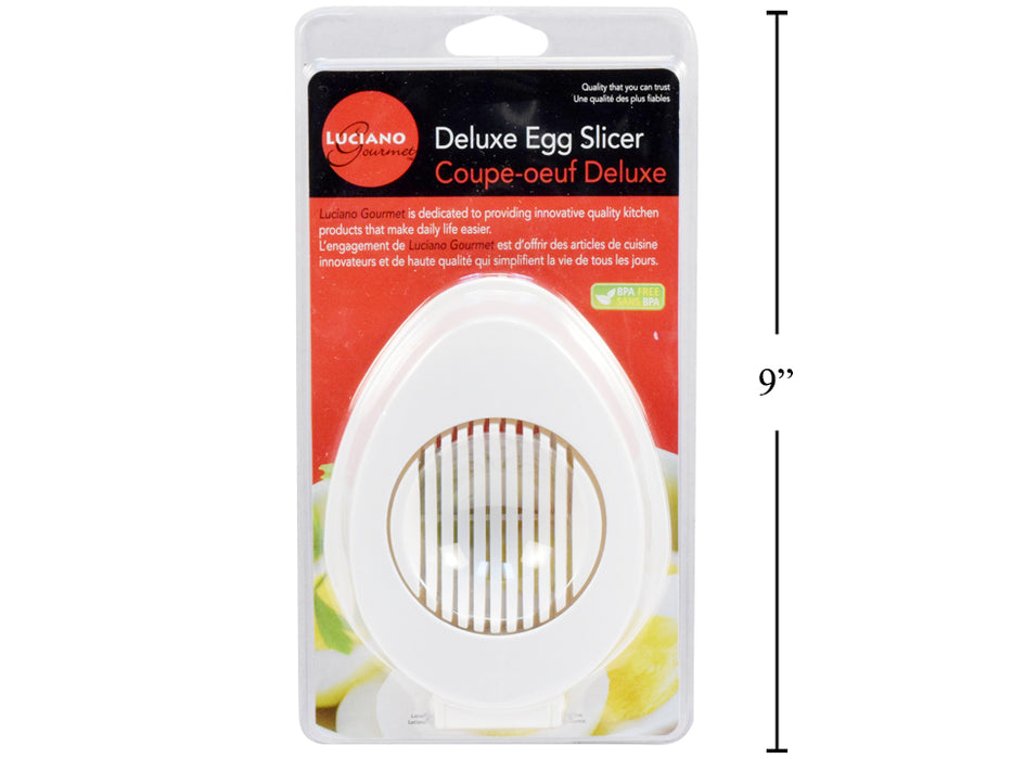 Luciano Gourmet - Deluxe Egg Slicer, White