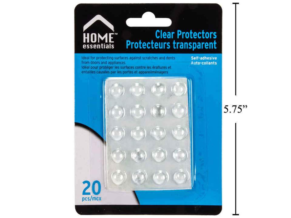 Home Essentials - Clear Bumper Protectors, 20 Pk