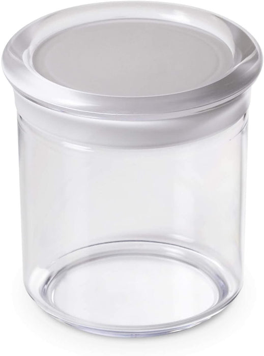 Omada - Trendy, White Acrylic Storage Jar, 25.5 Oz, 4.72 X 5'' h