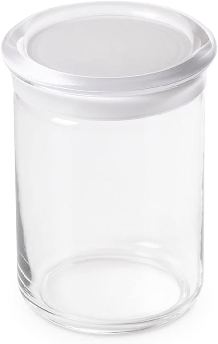 Omada - Trendy, White Acrylic Storage Jar, 34 Oz, 4.72 X 6.10'' h