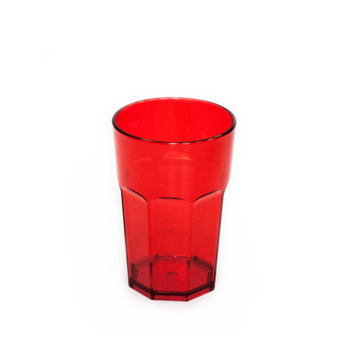 Omada - Octagonal, Red Ruby Acrylic Tumbler, 14.5 Oz