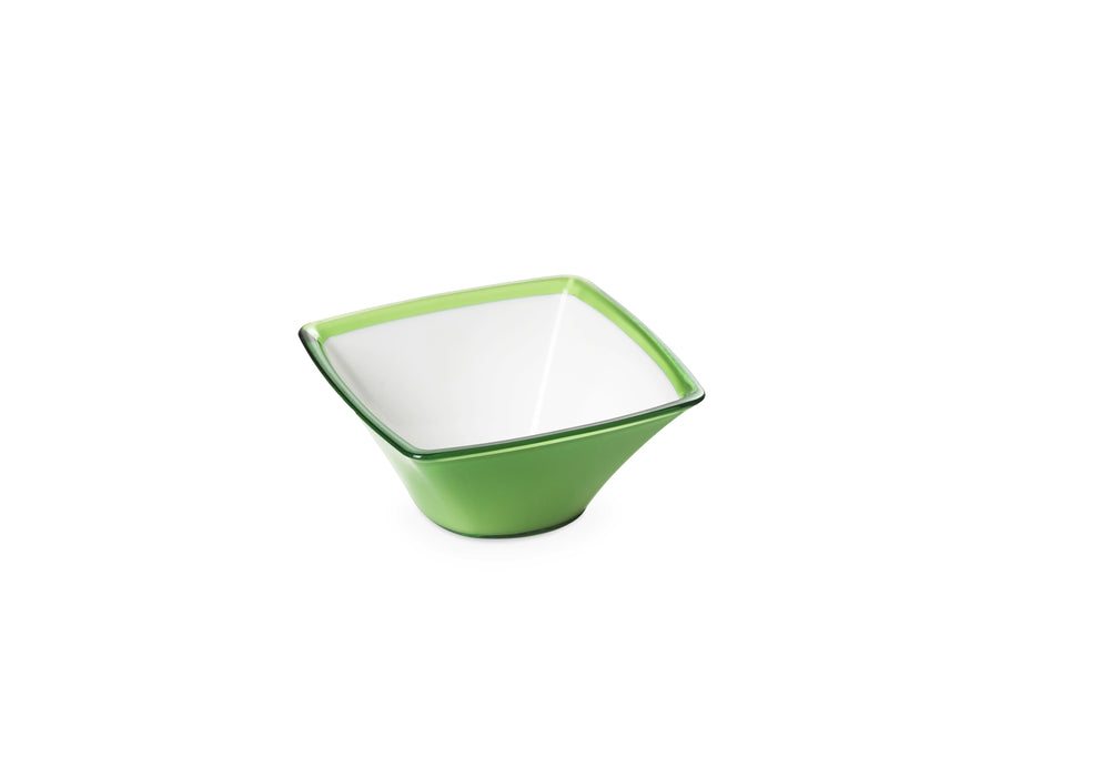 Omada - Square, Small Green Acrylic Bowl, 17 Oz, 5.31'' X 2.36'' h