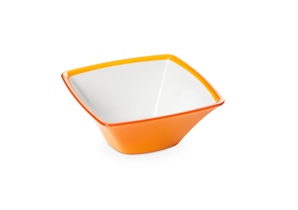 Omada - Square, medium Yellow Acrylic Bowl, 44 Oz, 7.87'' X 3.35'' h