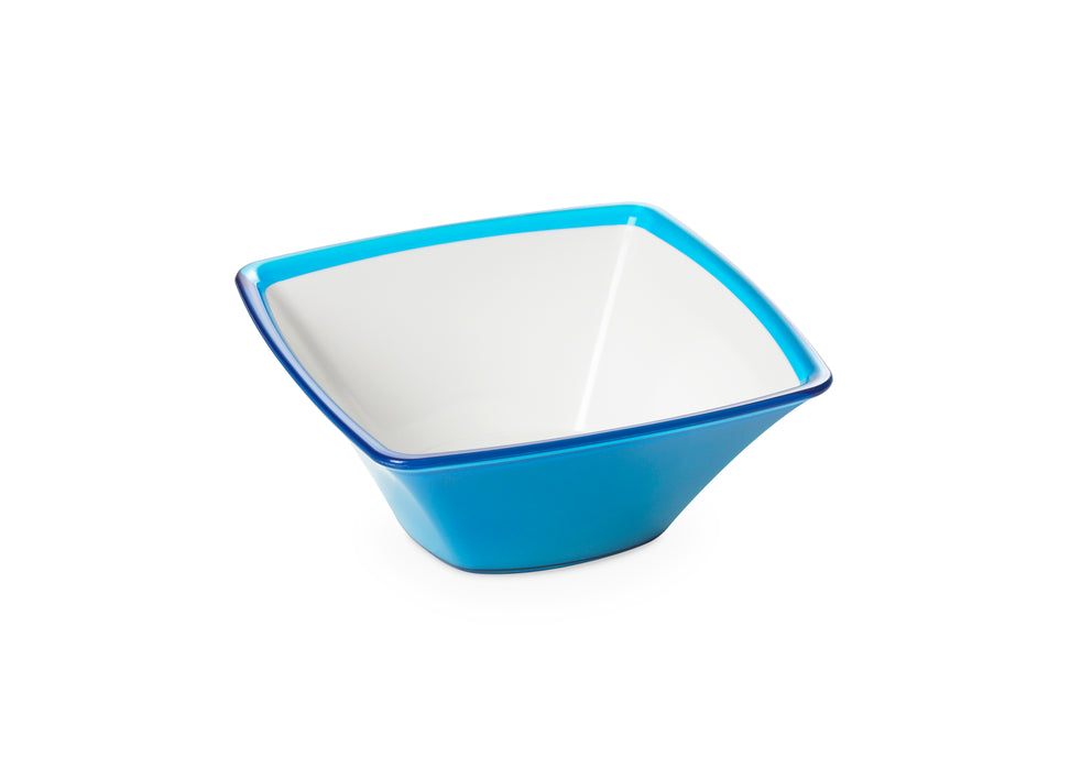 Omada - Square, medium Turquoise Acrylic Bowl, 44 Oz, 7.87'' X 3.35'' h