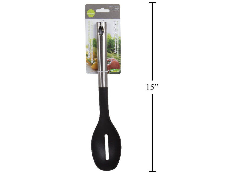 SLOTTED SPOON, NYLON/STAINLESS STEEL (72/CS)