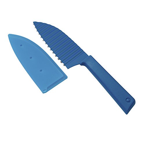 Kuhn Rikon - Colori Krinkle Cut Garnish Knife, Blue, 5''