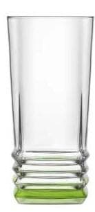 Lav- Elegan Green Drinking Glass, 11.25 Oz, 1 Pc