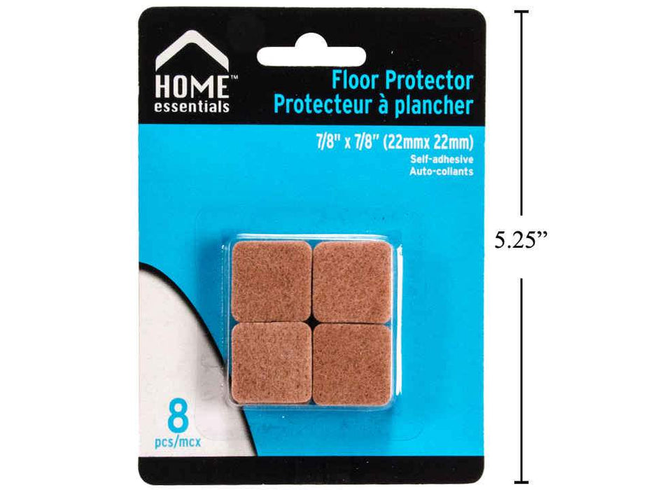 Home Essentials - Floor Felt Protectors, 8-Pc 7/8" X 7/8"