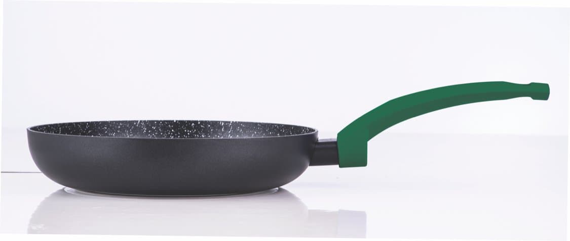 Soltam - Rainbow Pressed Frypan, Green, 11", Aluminium With Non Stick Coating