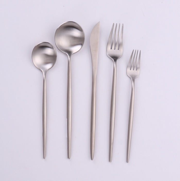 Vikko Dine - Vera, Brushed Silver, 18/10 Flatware, 20 Pc Set, Service For 4