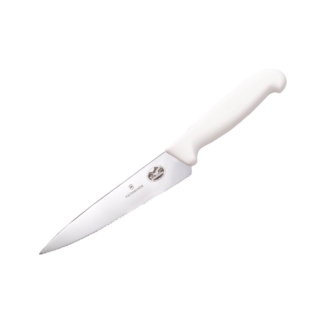 Victorinox Fibrox Serrated Chef Knife, 6 inch, Various Colors, Black