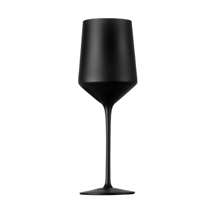 Vikko Decor - Black Matt, Hand Blown, Wine Glass, 11 Oz