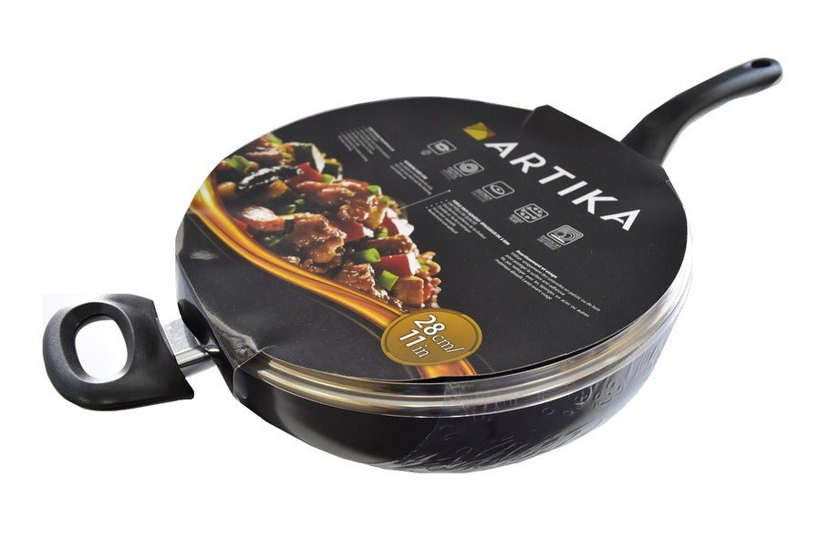 Artika - Non Stick Deep Sauté Pan, Black - 11 In