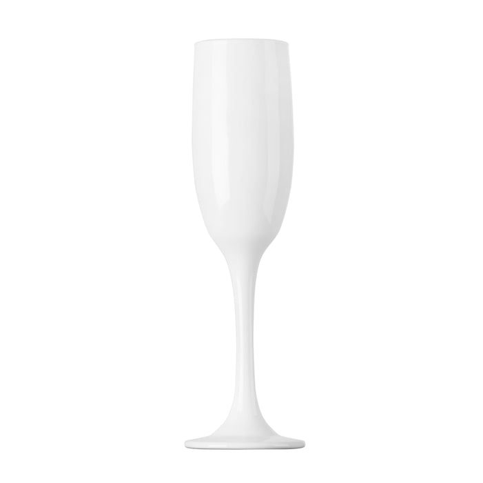 Vikko Decor - White Champagne Glass, 6 Oz