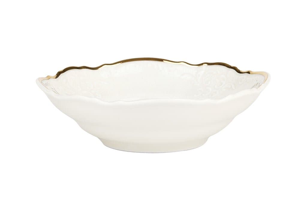 Vikko Luxe - Bernadotte Gold, Ivory, 5'' Compote Dish