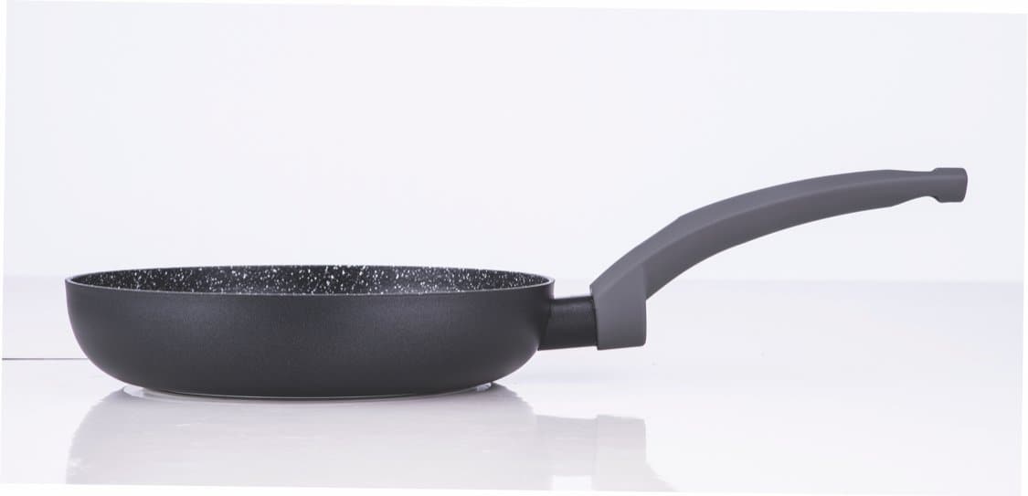 Soltam - Rainbow Pressed Frypan, Grey, 7.9"X 1.8", Soft Touch Handle, Aluminum With Non Stick Coating