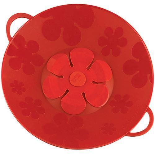 Kuhn Rikon - Kochblume Silicone Spill Stopper, Red Flower 11''