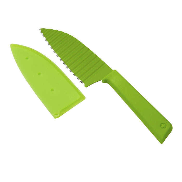 Kuhn Rikon - Colori Krinkle Cut Garnish Knife, Green , 5''